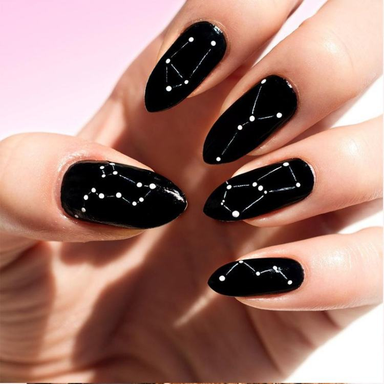 easy star constellation nails trendy 2022 nail design