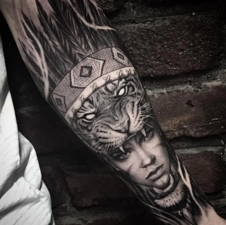 forearm tattoos for men tribal style ideas