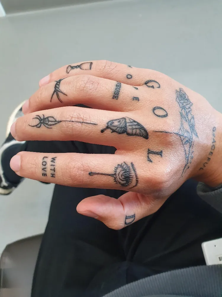 get tattooed hands