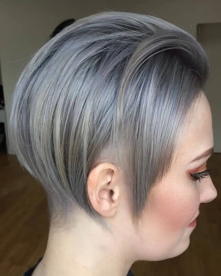 gray hairstyles ideas_silver-undercut