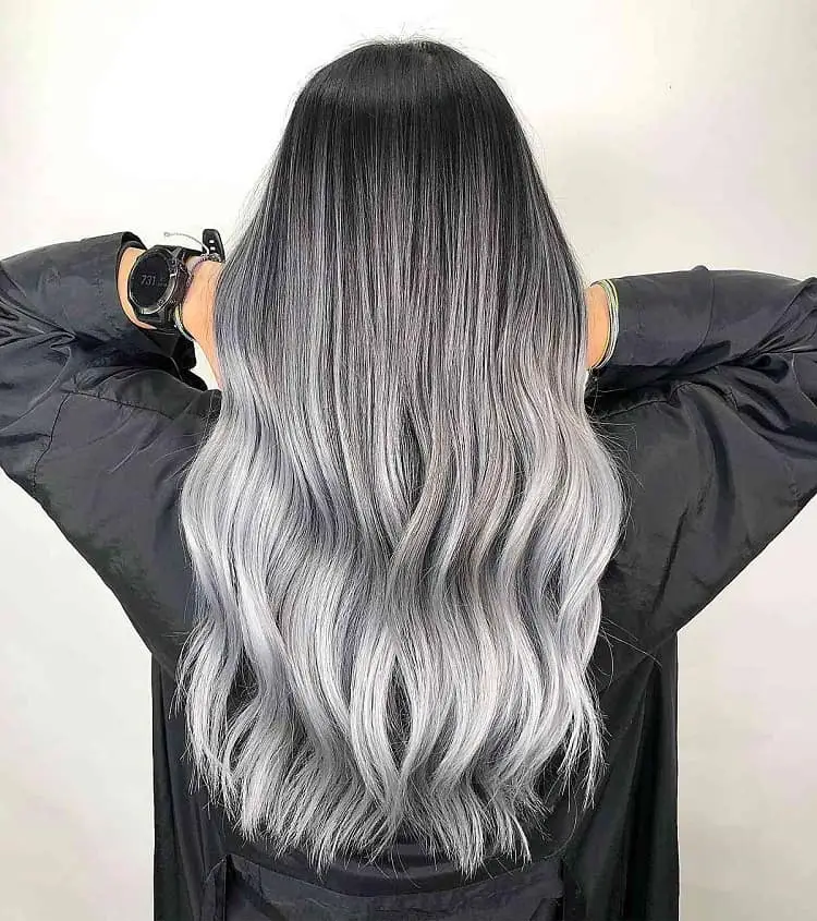 gray-ombre-for-dark-hair_gray ombre hair