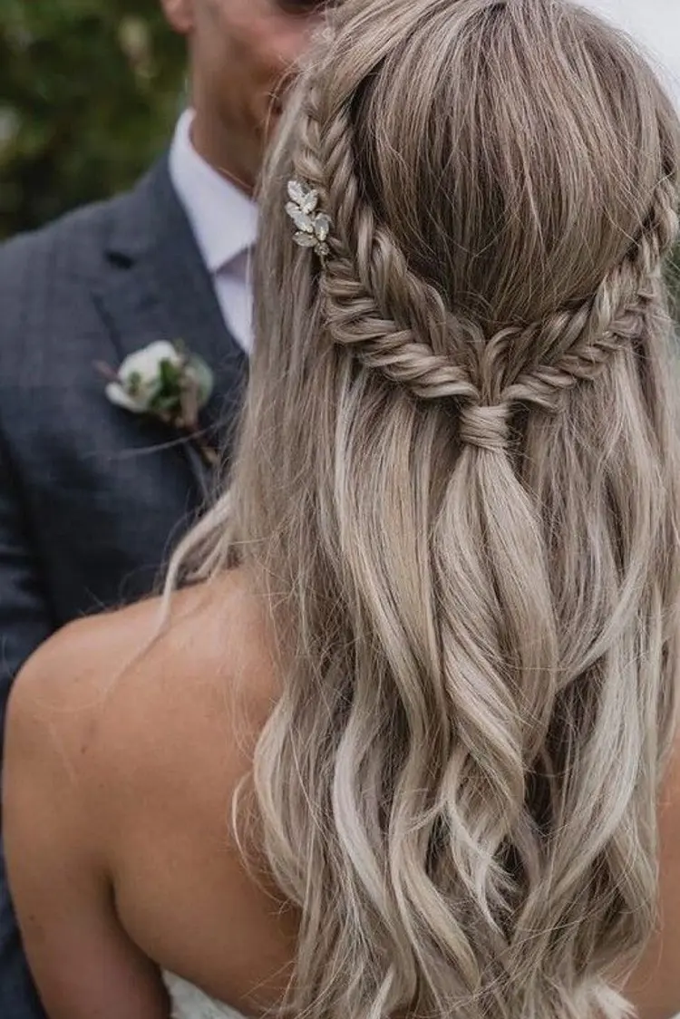 hoco hairstyles trendy bridal boho hairdo inspiration