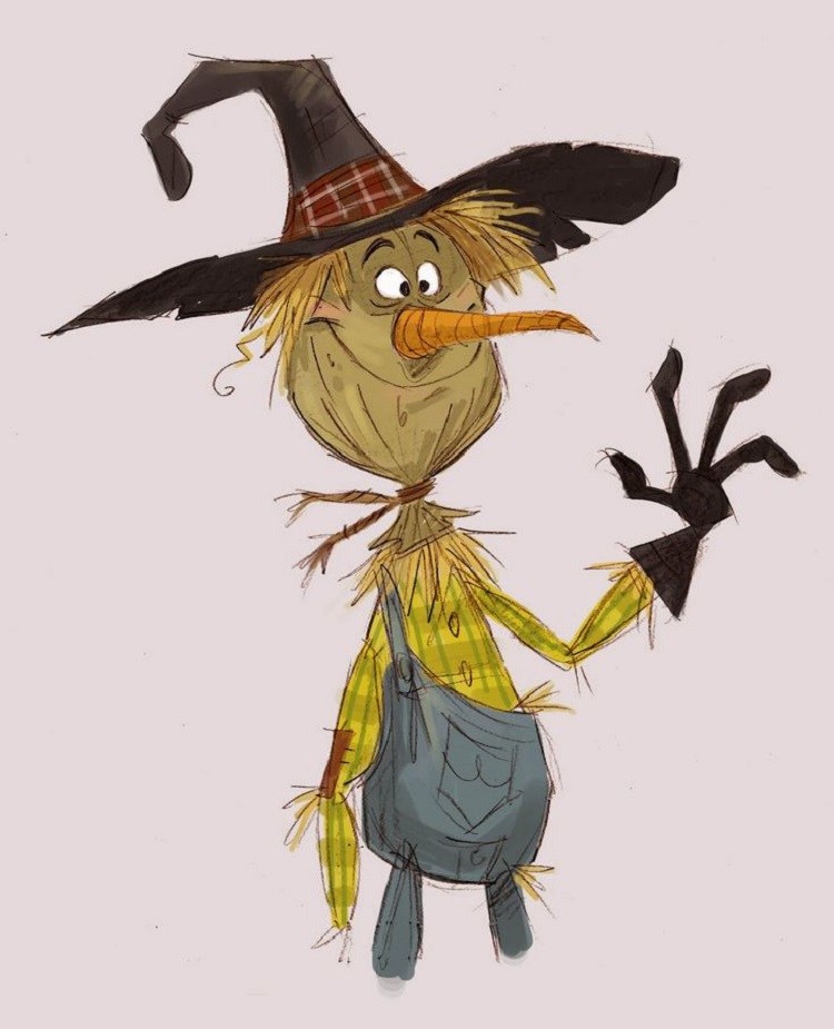 how to draw a scarecrow thanksgiving traditional art for kids