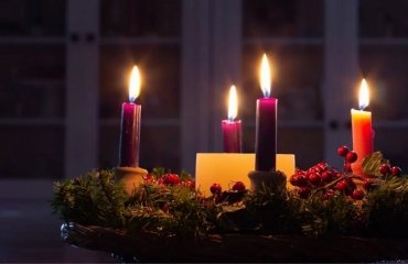 how to get ready for advent season_diy advent wreath with candles