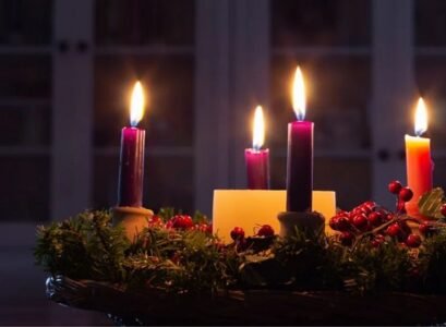 how to get ready for advent season_diy advent wreath with candles