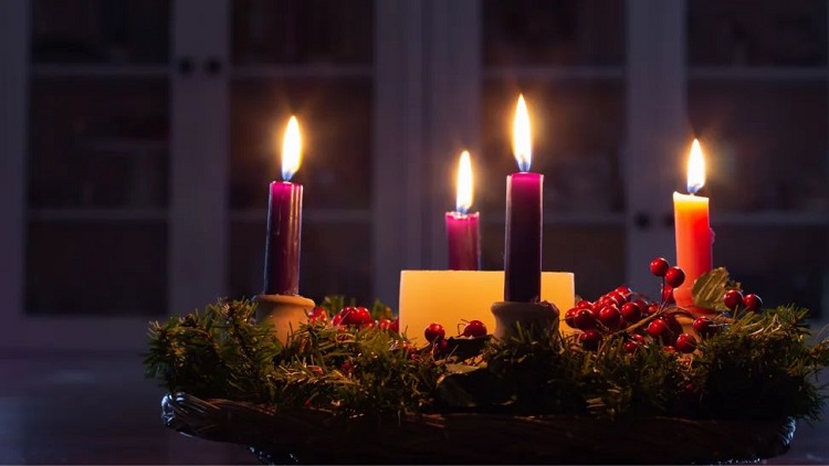 how to get ready for advent season_diy advent wreath with candles
