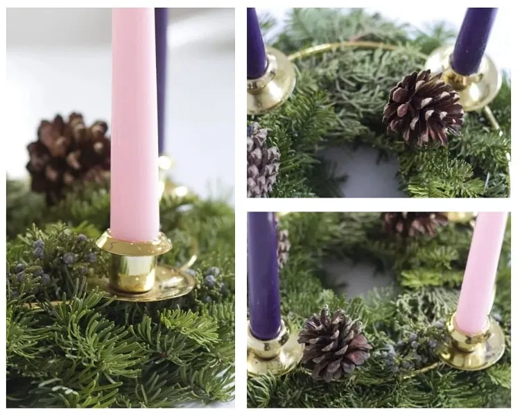 how to make and advent wreath_how to make an advent wreath with candles