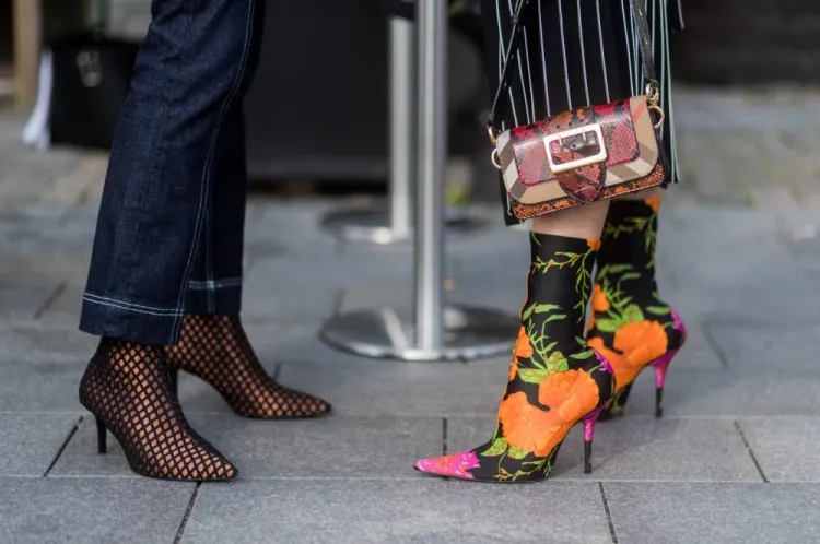 how to wear sock boots with heels