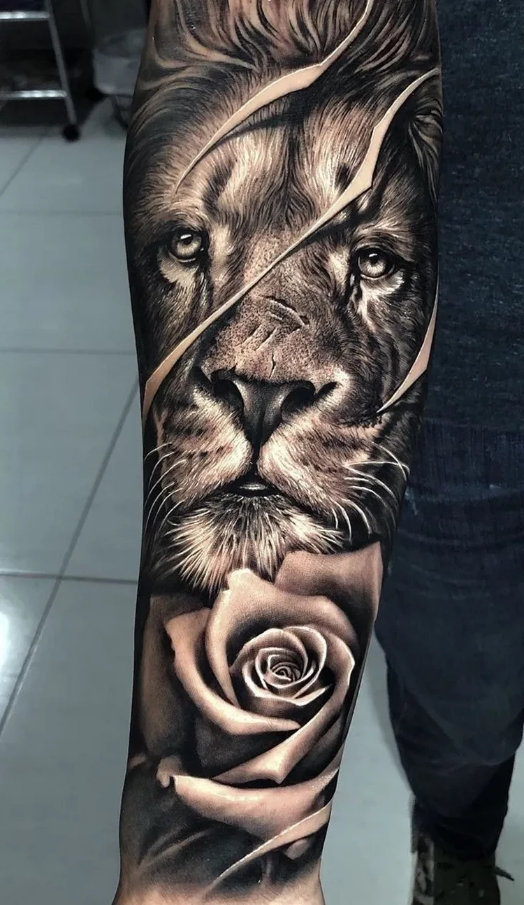 forearm half sleeve tattoo for men