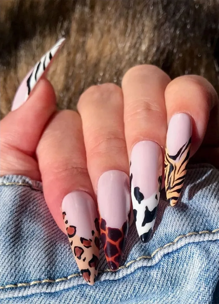 nail decorating ideas animal patterns