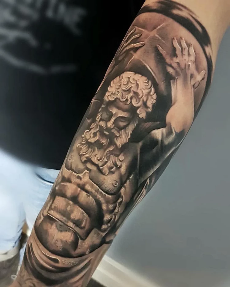 nordic tattoo forearm man