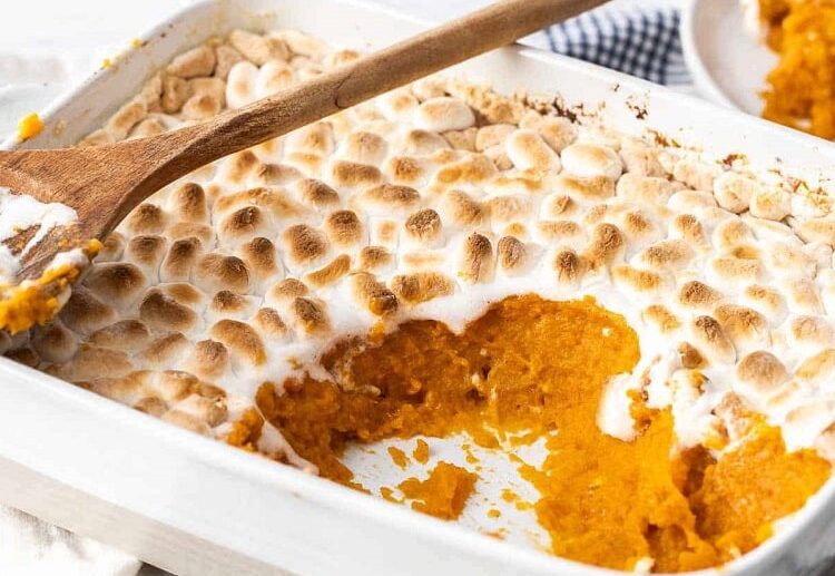 recipes for sweet potato casserole_sweet potato casserole with marshmallows