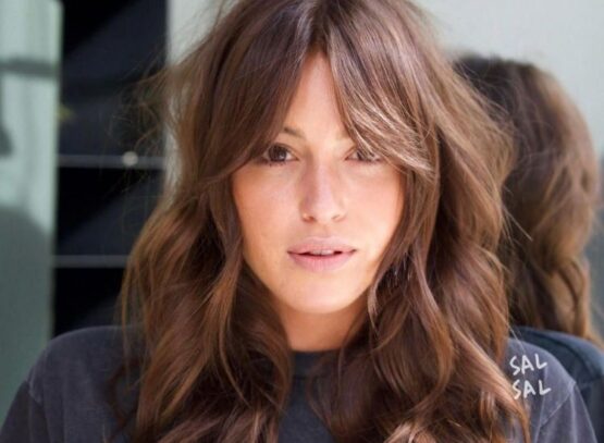 rectangular face framing layers frame haircut long wavy hair