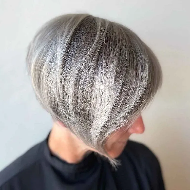 Silver Ombre Hair  Beautiful Hairstyles For Short Hair  Makeup Tutorials