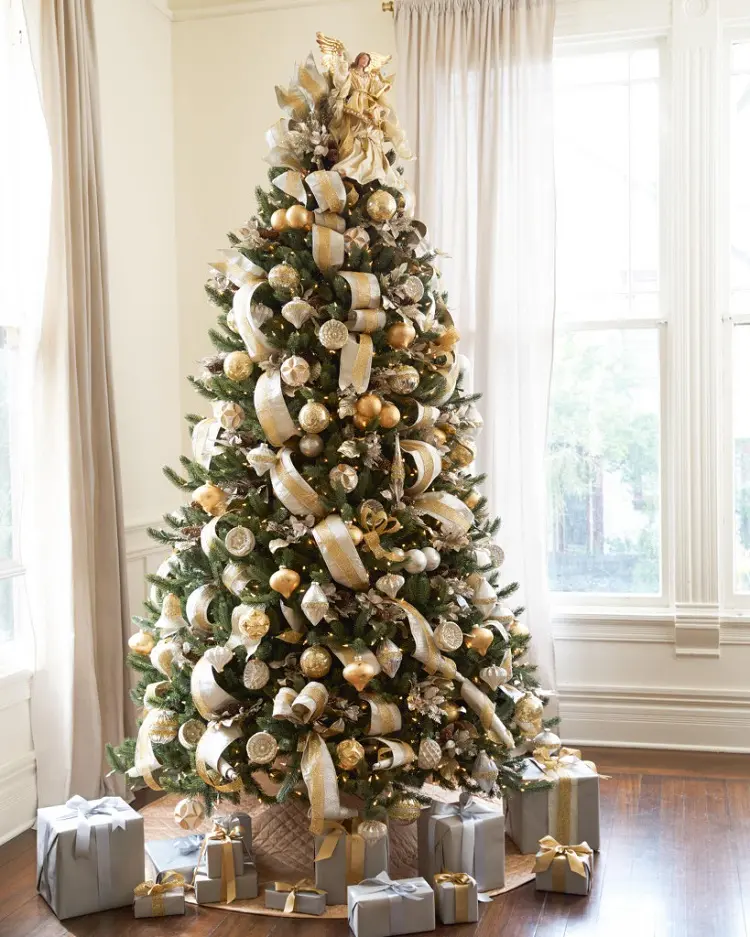 silver and gold christmas ornaments for christmas tree 2022 trends and ideas
