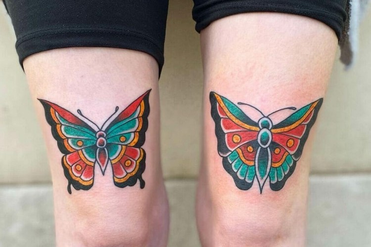 tattoo above the knee ideas_colorful above the knee tattoos