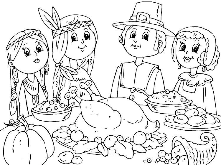 thanksgiving coloring for kids inspiration traditional