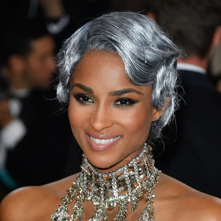 trendy silver hairstyles__short gray hairstyles