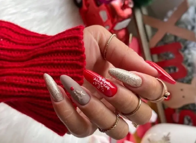 winter nails 2022 december trends christmas style ideas polish shape red what color to choose