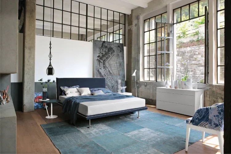 2023 bedroom decorating trends industrial chic style