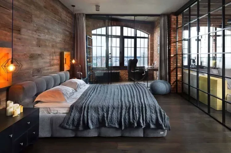 2023 bedroom decorating trends loft industrial style interior