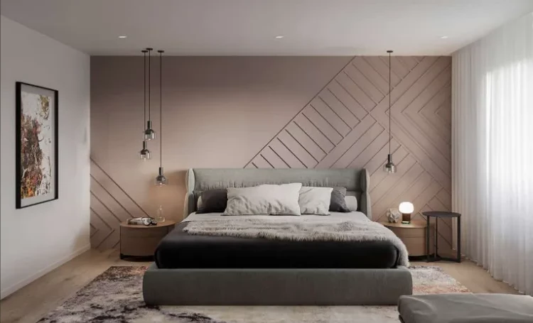 Bedroom decor trends 2023 bedside lamps pendants accent wall