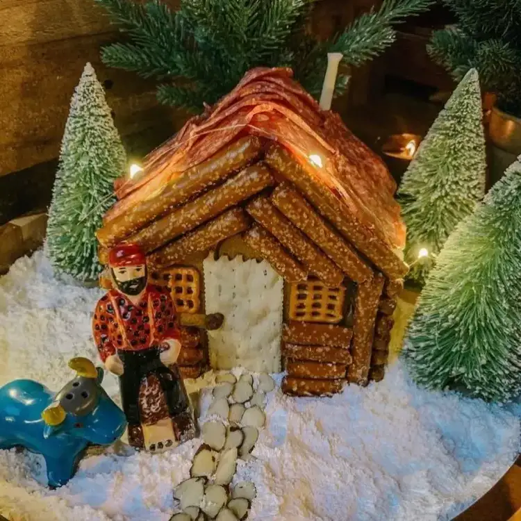Charcuterie house savory gingerbread house building instruction