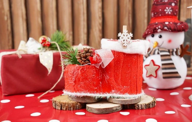 DIY Santas boots Christmas decoration for your living room