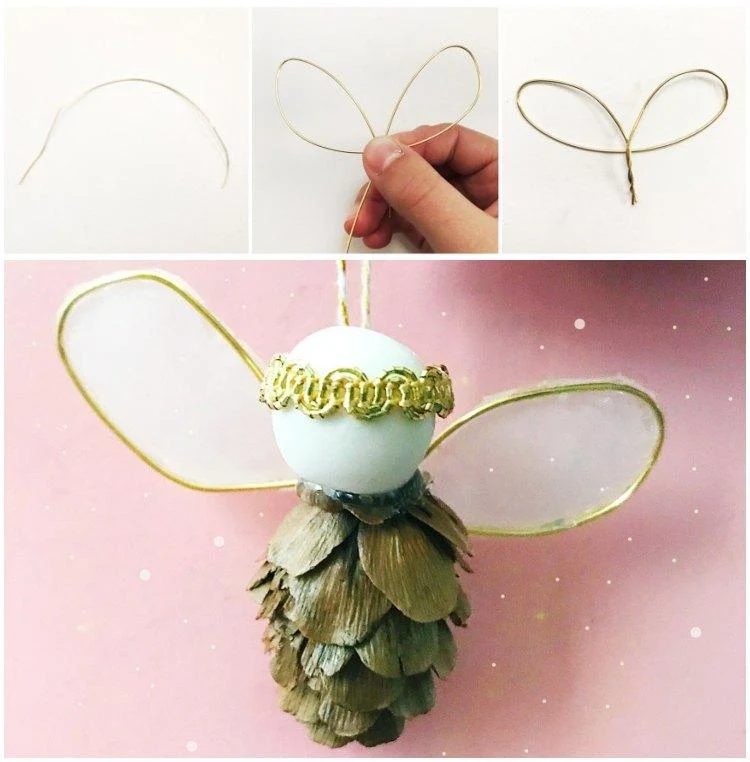 Instructions for making angel wings from wire