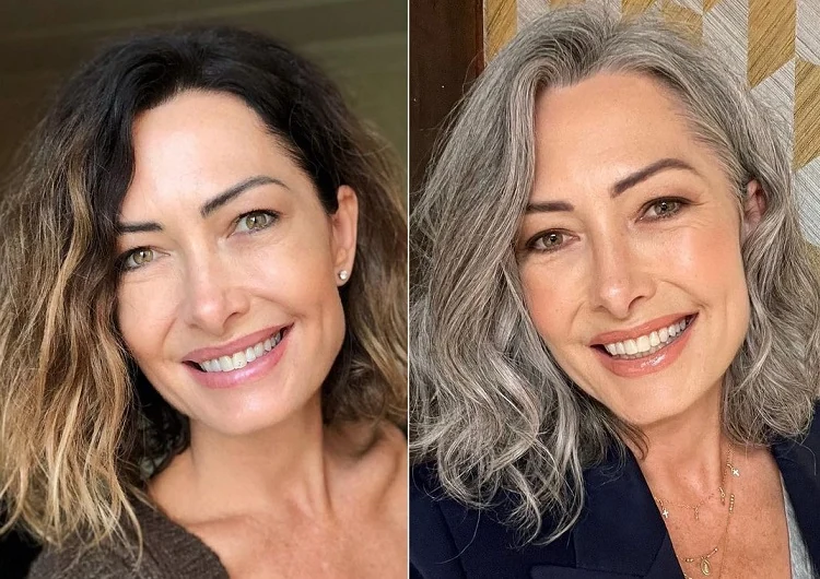 Corte de pelo bob invertido para mujeres mayores de 50 años para parecer más jóvenes