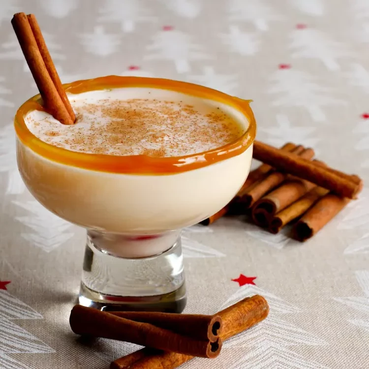 Prosecco Cocktails Christmas Winter Beverages with eggnog recipes