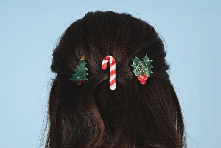 candy cane hair clip for girls candy cane hairstyle for children and adults cute hairstyle