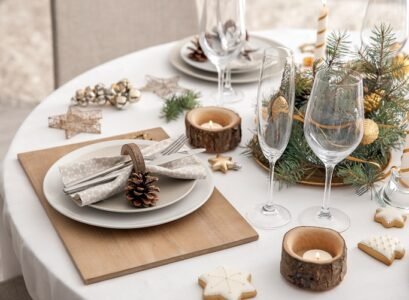 christmas centerpiece ideas for round table how to decorate properly trendy wreath candles plates