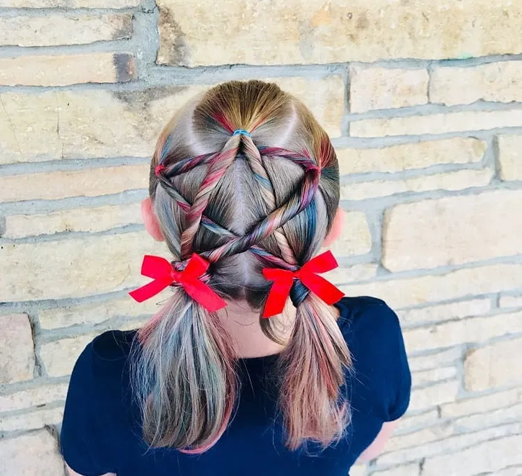 christmas hairstyles for little girl_christmas star hairstyle