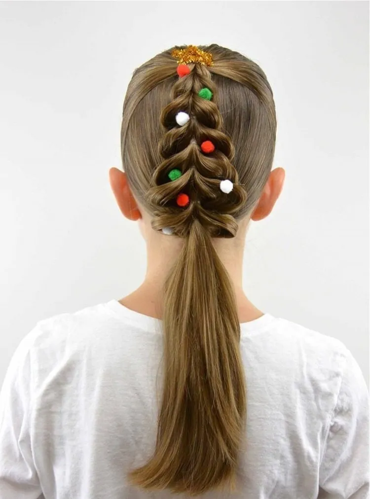 christmas tree hairstyle_tree hairstyle