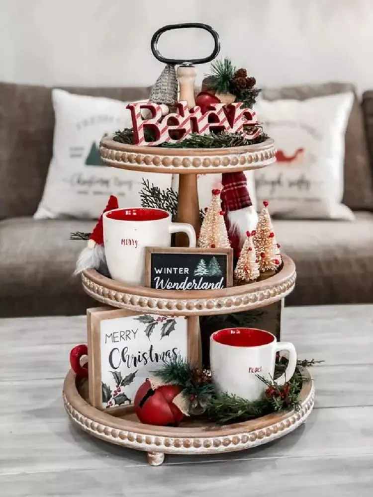 cookie stand centerpiece christmas decoration trendy colorful