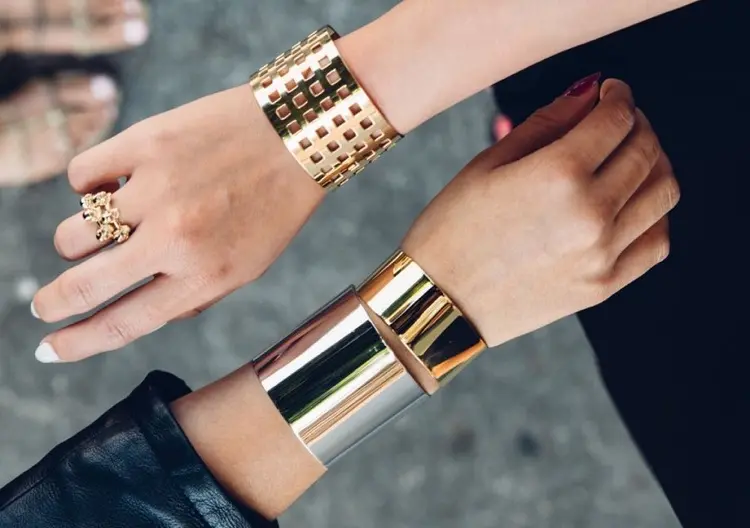 cuff bracelets jewelry trends how to wear them and look fashionable chic gold and silver