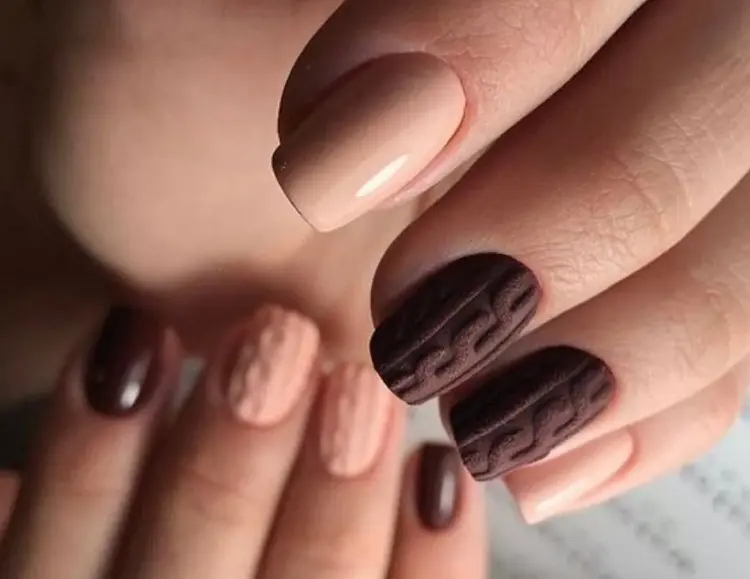deep chocolate brown nails trendy color in 2022 chic manicure short nail