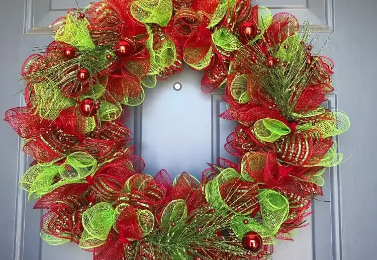diy wreath ideas_mesh wreath ideas