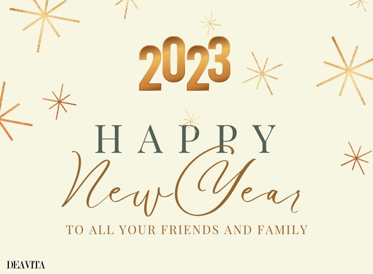 elegant greeting card new year 2023 for co-workers