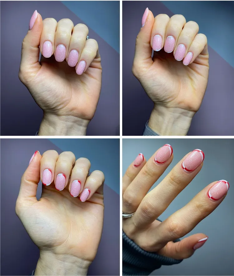 how to do a christmas manicure step by step