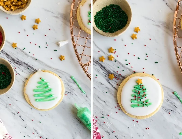 how to make a christmas tree with royal icing
