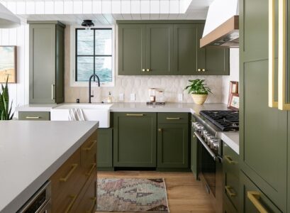 interior design kitchen trends 2023 what colors and elements to choose gold sage green