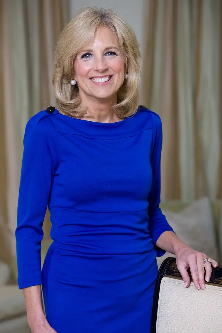 jill biden outfits inspiration for holidays christmas new year's eve women over 60 fashion