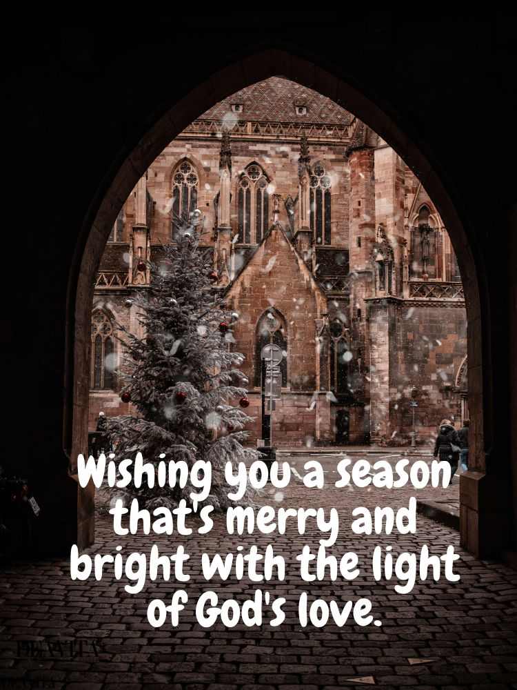 joy and blessings christmas card to send to families and friends
