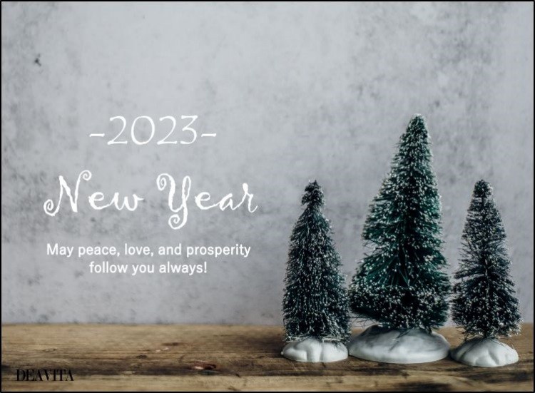 new year 2023 peace love prosperity wishes