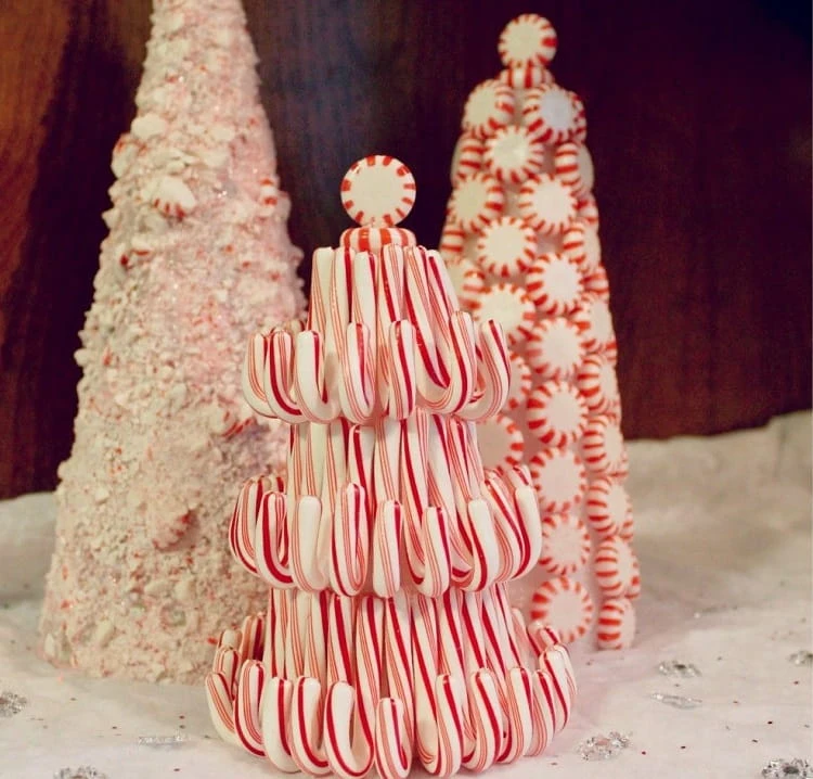 peppermint christmas tree_diy christmas decorations