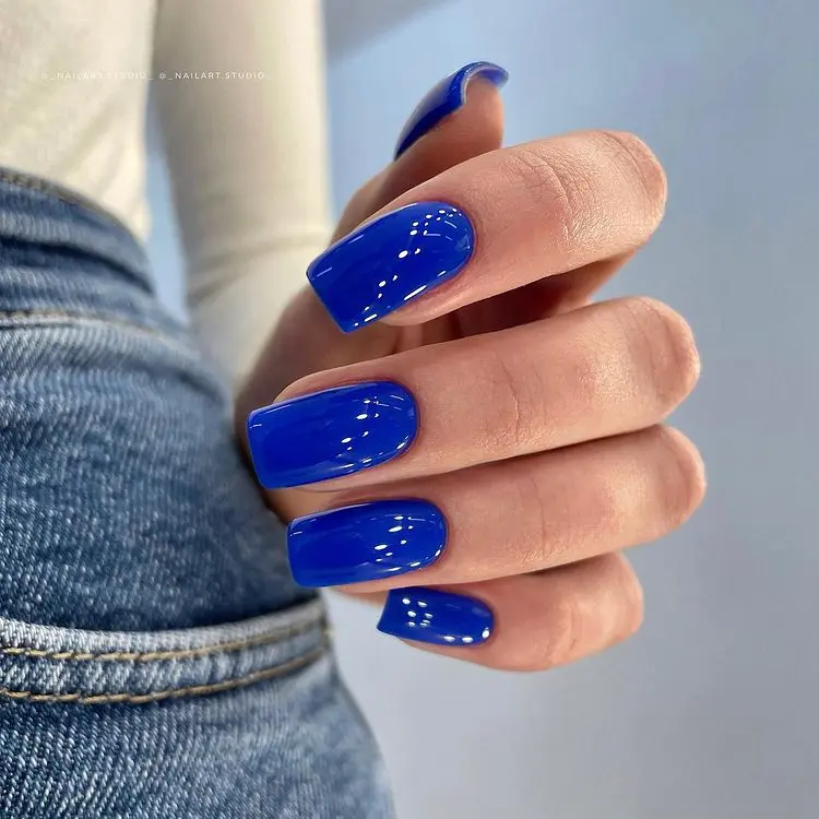 royal blue nails how to do my manicure for new years eve party what are the trends