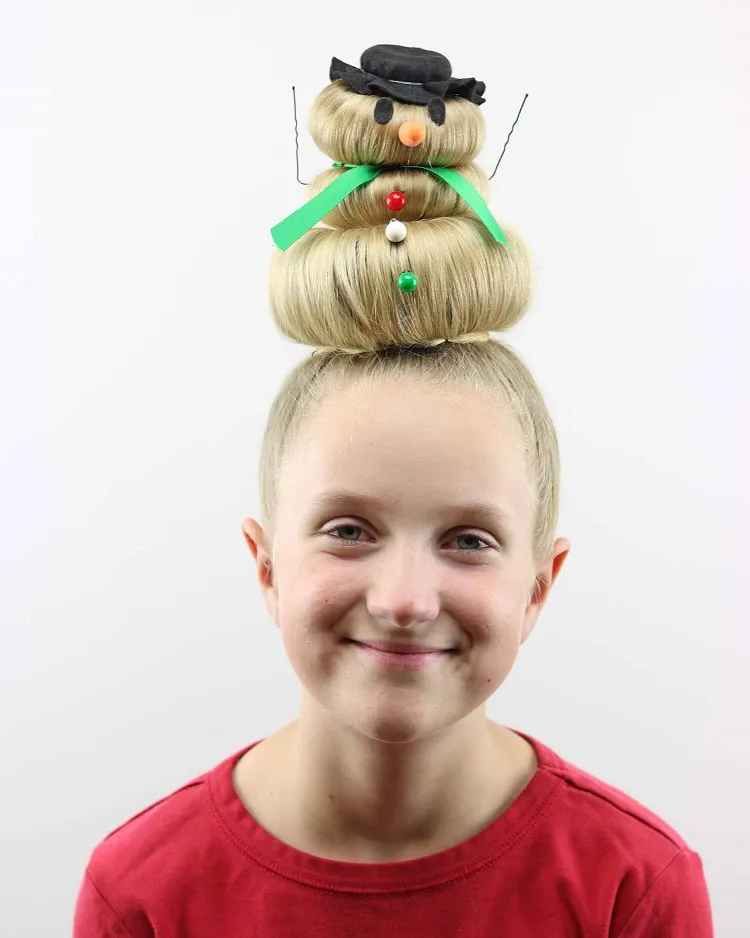 snowman hairstyle_little girls haistyles