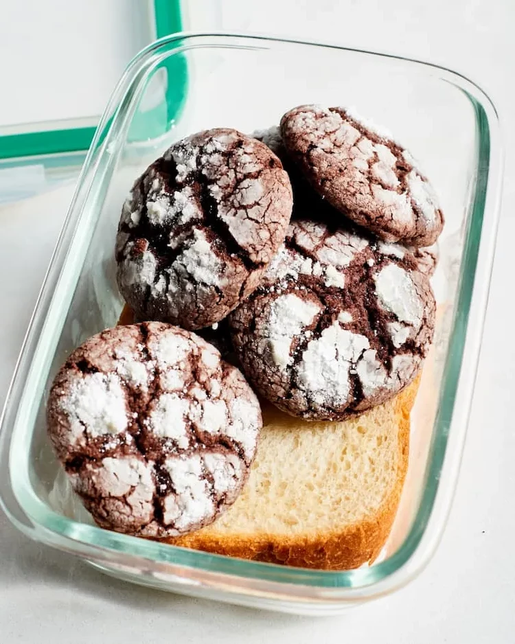 store soft cookies with white bread for a longer shelf life